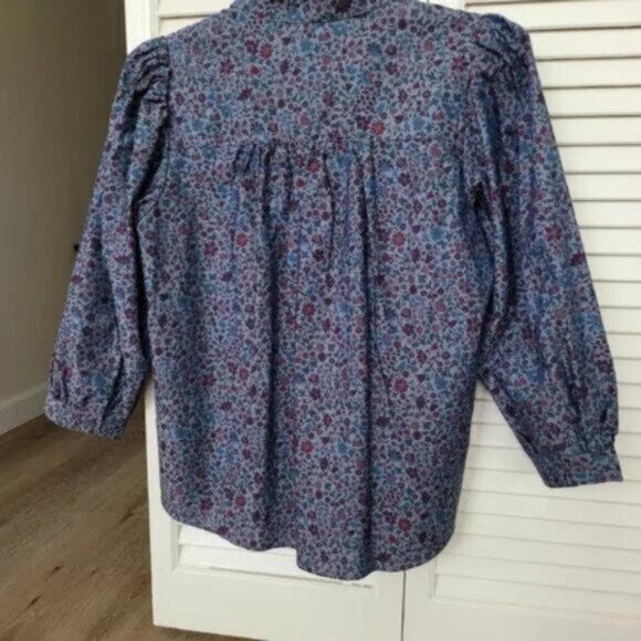 J Crew Gorgeous Flora Blouse - Picture 2 of 5